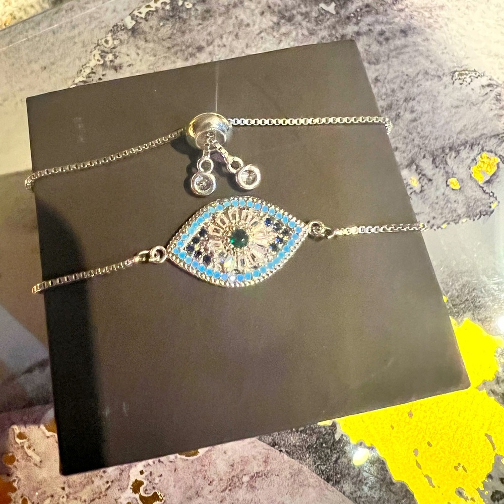 Evil Eye Silver Bracelet